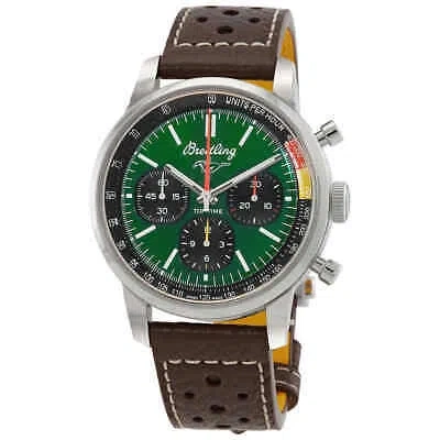 Pre-owned Breitling Top Time B01 Ford Mustang Chronograph Automatic Green Dial Men's Watch