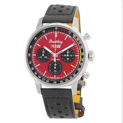 Pre-owned Breitling Top Time Chevrolet Corvette Chronograph Automatic Red Dial Men's Watch