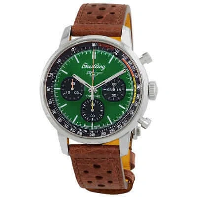 Pre-owned Breitling Top Time Ford Mustang 42 Chronograph Automatic Green Dial Men's Watch
