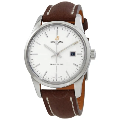 Breitling Transocean Automatic Silver Dial Men's Watch A1036012/g721.435x.a20ba.1 In Brown
