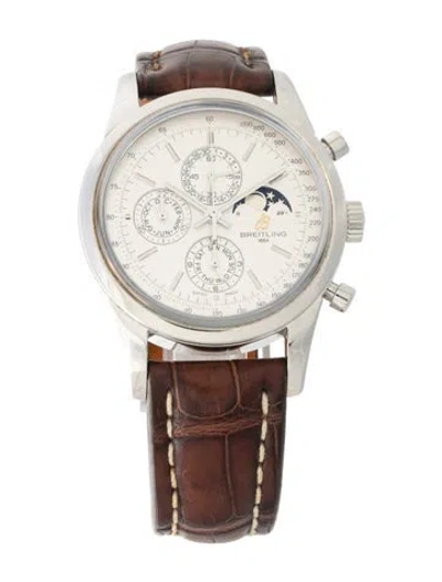Pre-owned Breitling Transocean Chronograph 1461 Watch In Multi