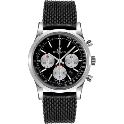 Breitling Transocean Chronograph Automatic Chronometer Black Dial Men's Watch Ab015212-bf26-279s