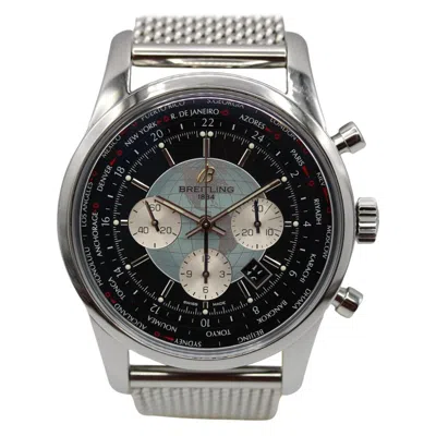 Pre-owned Breitling Transocean Chronograph Unitime Ab0510u4/bb62 World Time Box & Papers In Multi