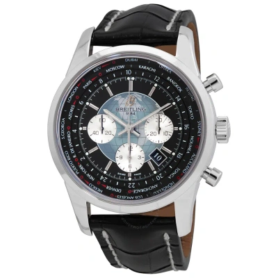 Breitling Transocean Chronograph Unitime Black Dial Automatic Men's Watch Ab0510u4-bb62bkcd