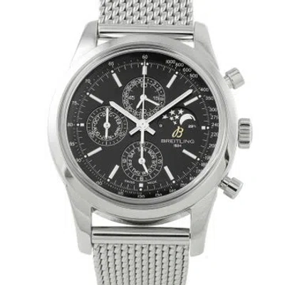 Pre-owned Breitling Transocean Chronograph Watch, 43mm In Multicolor