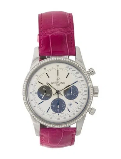Pre-owned Breitling Transocean Chronograph Watch In Multi