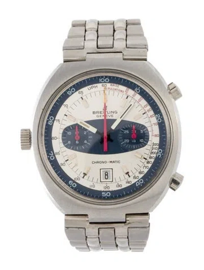 Pre-owned Breitling Transocean Chrono-matic Watch, 42mm In Multi