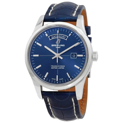 Breitling Transocean Day Date Automatic Blue Dial Men's Watch A453109t/c921.731p.a20ba.1