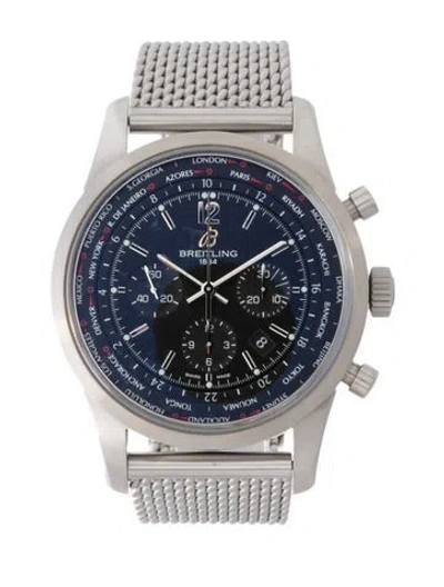 Pre-owned Breitling Transocean Unitime Pilot Watch, 46mm In Multi