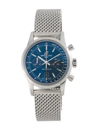 Pre-owned Breitling Transocean Watch, 38mm In Multi