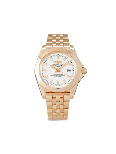 Pre-owned Breitling Unworn Galactic 32mm In White