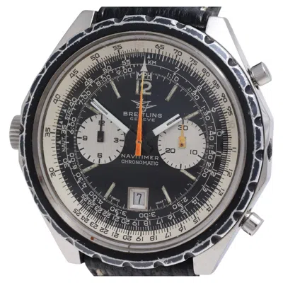 Pre-owned Breitling Vintage Chronograph Pilot Wrist Watch From 1970, Ref 1806, Full Set In Multi