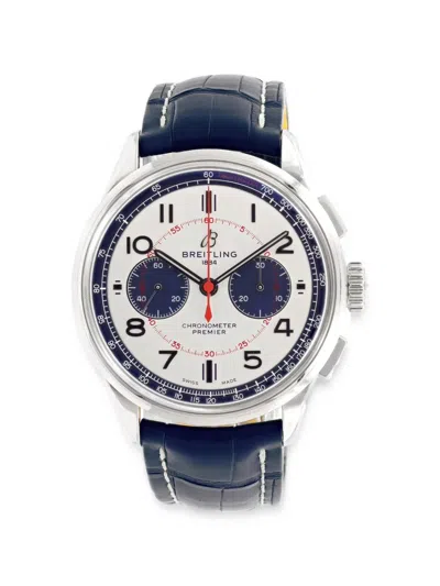 Pre-owned Breitling X Bentley Motors Premier B01 42mm Watch In White