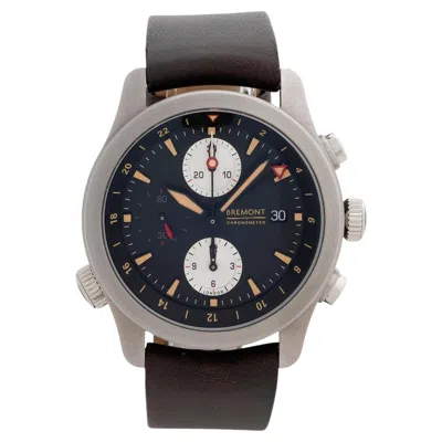 Pre-owned Bremont Pilot Chronograph, Gmt Function, 43m Brushed Steel Dial, Full Set, 2023 In Multi
