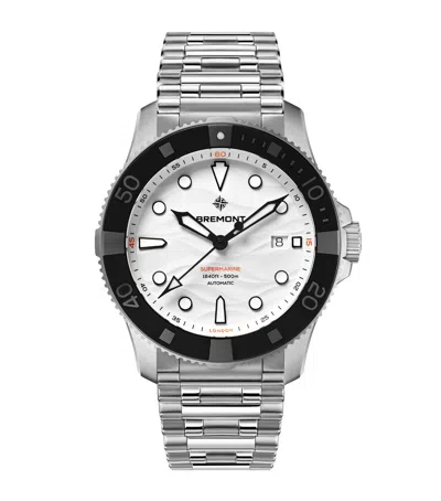 Bremont Stainless Steel 500m Supermarine Watch In White