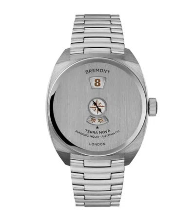 Bremont Stainless Steel Terra Nova Jumping Hour Watch In Silver