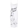 Brenda Agradi Women's White Printed Sleeveless Sheath Dress - Miss Wet T-shirt In White