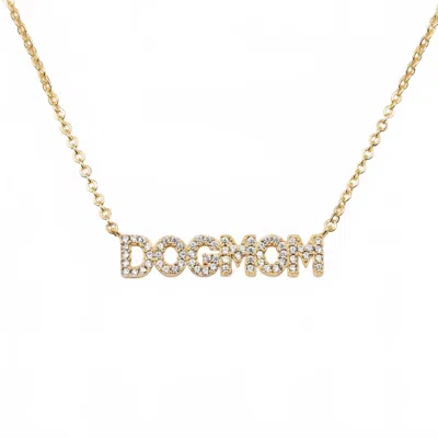 Brenda Grands Women's Dog Mom Necklace In Gold