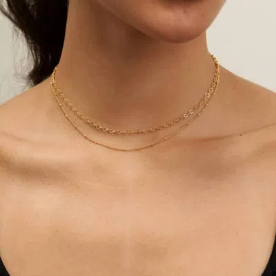 Brenda Grands Women's Satellite Layered Choker Necklace In Gold