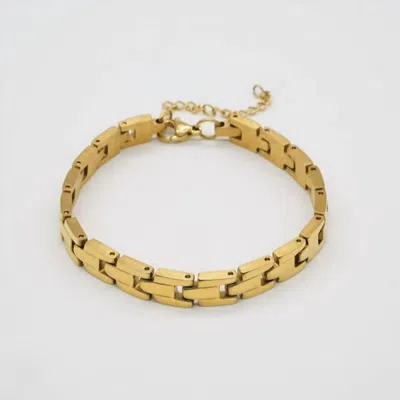 Brenda Grands Women's Square Link Bracelet In Gold
