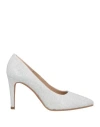 Brenda Zaro Woman Pumps Silver Size 7 Textile Fibers In Silver