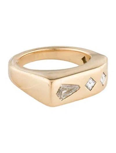 Pre-owned Brent Neale 18k 1.02ctw Diamond Kite Cocktail Ring In Multi
