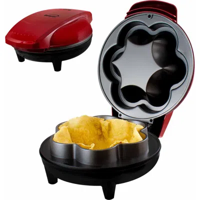 Brentwood 10 Inch Electric Tortilla Taco Bowl Maker Red