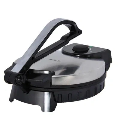 Brentwood 10" Manual Tortilla Press And Roti Maker In Black