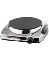 Brentwood 1000w Electric Single Hotplate In Silver