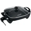 Brentwood 12 In. Electric Skillet With Glass Lid In Black 12 In. Electric Skillet With Glass Lid In Black In Black