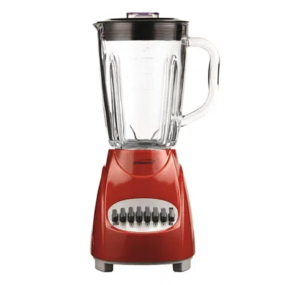 Brentwood 12 Speed Blender With Glass Jar In Red 12 Speed Blender With Glass Jar In Red