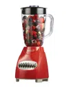 Brentwood 12 Speed Blender With Glass Jar In Red