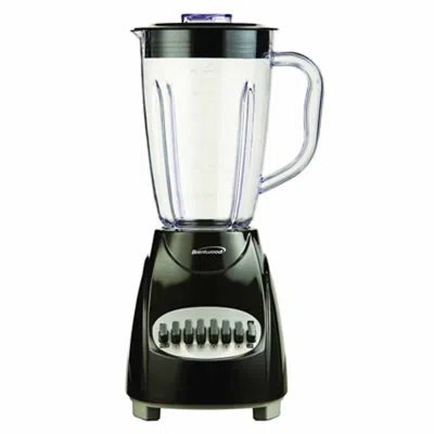Brentwood 12-speed Blender With Plastic Jar In Black 12-speed Blender With Plastic Jar In Black