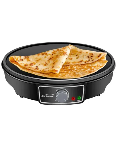 Brentwood 12in Electric Non-stick Crepe Pancake Maker In Black