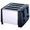 Brentwood 1300w 4 Slice Toaster In Black And Silver In Multi
