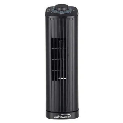 Brentwood 14 Inch 3-speed Oscillating Portable Tower In Black