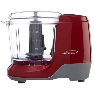Brentwood 1.5-cup Mini Food Chopper In Red