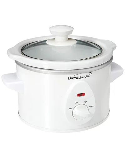Brentwood 1.5qt Slow Cooker In White