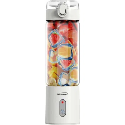 Brentwood 17 oz Battery Operated Glass Blender In White