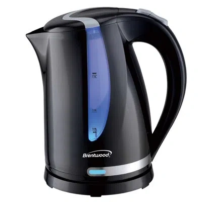 Brentwood 1.7l 1100w 360 Cordless Electric Kettle In Black With Concealed Stainless Steel Heating Element