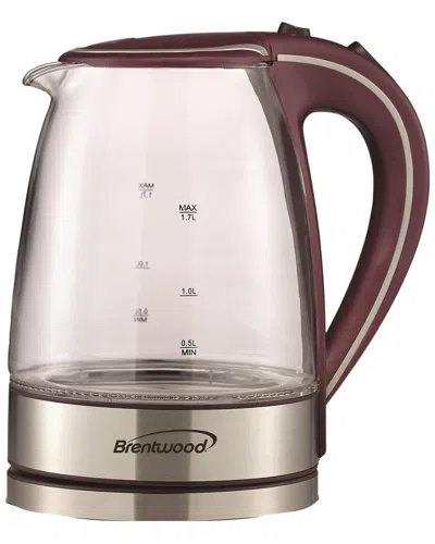 Brentwood 1.7l Glass Kettle In Purple