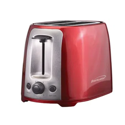 Brentwood 2 Slice Cool Touch Toaster In Red And Stainless Steel 2 Slice Cool Touch Toaster In Red And Stainless Steel