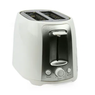 Brentwood 2 Slice Cool Touch Toaster In White And Stainless Steel