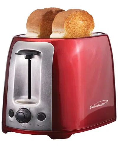 Brentwood 2-slice Cool Touch Toaster In Red