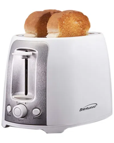 Brentwood 2-slice Cool Touch Toaster In White
