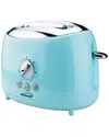 Brentwood 2-slice Retro Toaster In Blue