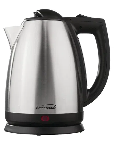 Brentwood 2l Stainless Steel Cordless Electric Kettle In Black