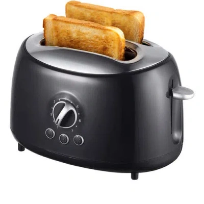 Brentwood 2-slice Extra Wide Slot Retro Toaster In Black