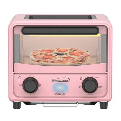 Brentwood 3 Liter Mini Toaster Oven In Pink
