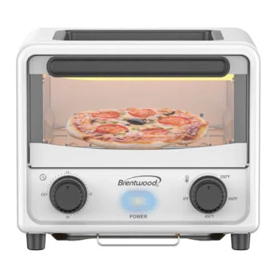 Brentwood 3 Liter Mini Toaster Oven In White